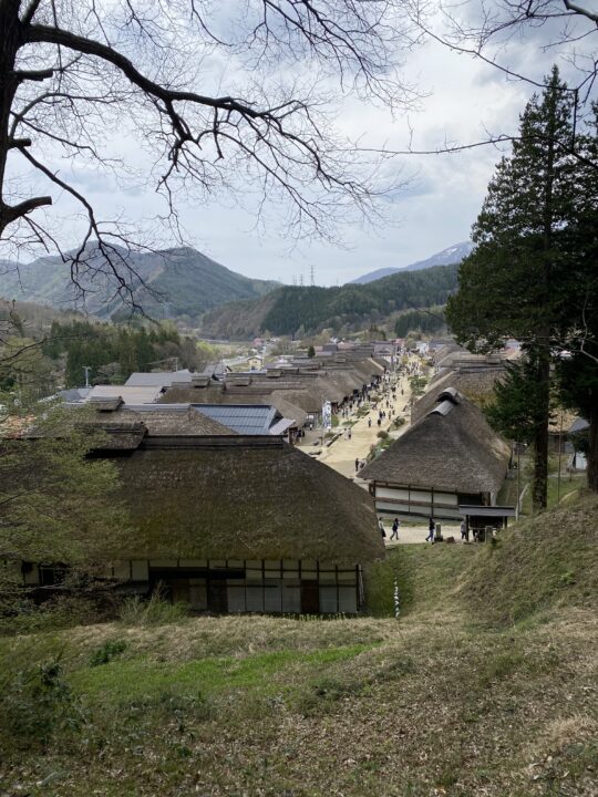 大内宿 見晴台からのながめ