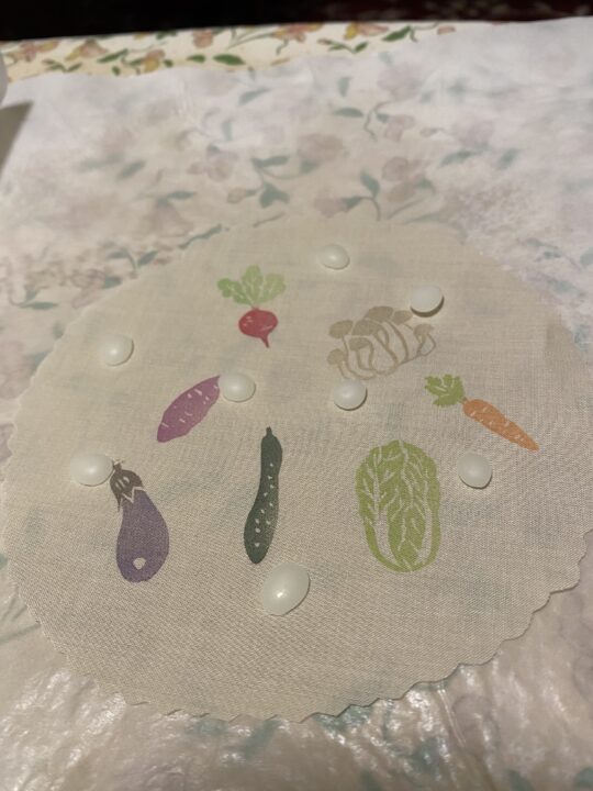 蜜蝋ワックスを置く