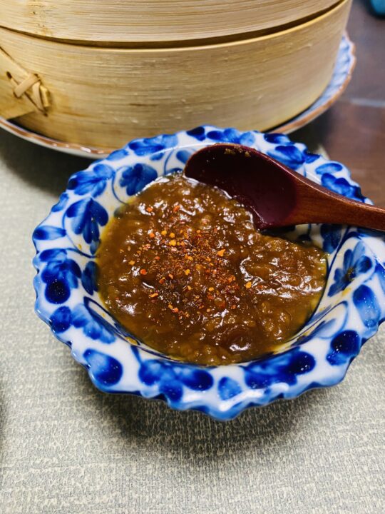 自家製味噌に自家製唐辛子を混ぜた、最強のごはんのお供